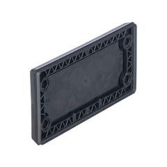 Pasacables Rectangular de Membrana, IP66, 3.39" x 1.42", 12 orificios, para Cables no Terminados. Color Negro