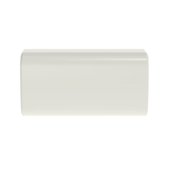 Unión recta, para uso con canaleta LD5, material ABS, Color Blanco Mate