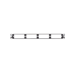 Patch Panel de Fibra Óptica, Para 4 Placas Acopladoras FAP o FMP, Color Negro, 1UR