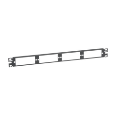 Patch Panel de Fibra Óptica, Para 4 Placas Acopladoras FAP o FMP, Color Negro, 1UR