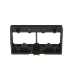 Placa de Mobiliario Modular Estándar, Salidas Para 4 Puertos Mini-Com, Color Negro