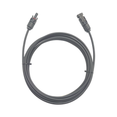 Cable Fotovoltaico / 1 metro / Color Negro / Calibre 10 AWG / Terminal MC4-Macho y Hembra en  ambos extremos