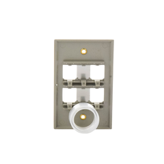 Placa de Pared Vertical, de Acero Inoxidable, Salida Para 4 Puertos Mini-Com