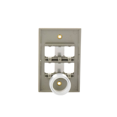 Placa de Pared Vertical, de Acero Inoxidable, Salida Para 4 Puertos Mini-Com