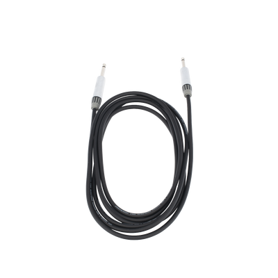Cable de Audio | Plug 1/4 in a Plug 1/4 in Mono | Carcasa Cromada | Conectores Seetronic | Ideal para Instrumentos | Longitud 3m