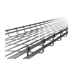 Charola Tipo Malla 54/400 mm, Acabado Electro Zinc, Hasta 344 Cables Cat6, Tramo de 3 Metros