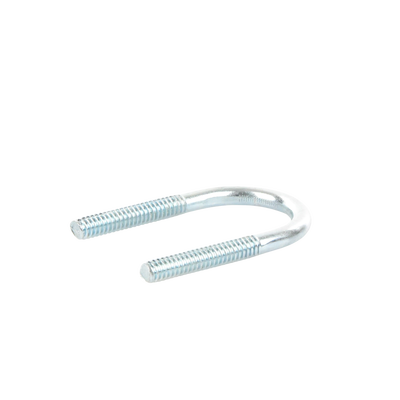 Abrazadera tipo U de 1/2", con acabado Electro Zinc, no incluye tuercas y arandelas