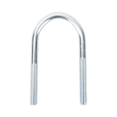 Abrazadera tipo U de 1/2", con acabado Electro Zinc, no incluye tuercas y arandelas