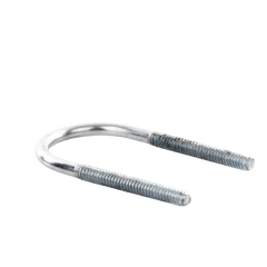 Abrazadera tipo U de 1", con acabado Electro Zinc, no incluye tuercas y arandelas