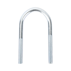 Abrazadera tipo U de 2 ", con acabado Electro Zinc, no incluye tuercas y arandelas