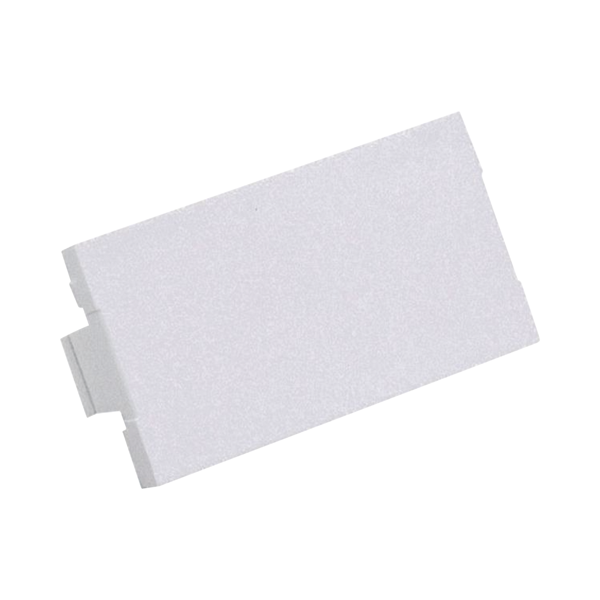 Módulo de Tapa Ciega (Inserto Ciego), de 1/3, Color Blanco Mate, 1 Pieza