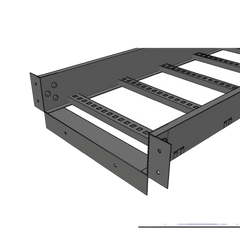 Conector de Escalera de Aluminio a Tablero (Caja) / Peralte 3 1/4" / Ancho 9" / Incluye Tornillería (CHCEC314X9AK)