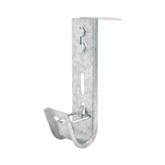 Soporte (Gancho) tipo J-Hook, hasta 7 cables Cat6, ideal para soportar cableado en los espacios de manipulación al aire, Para instalación en interior