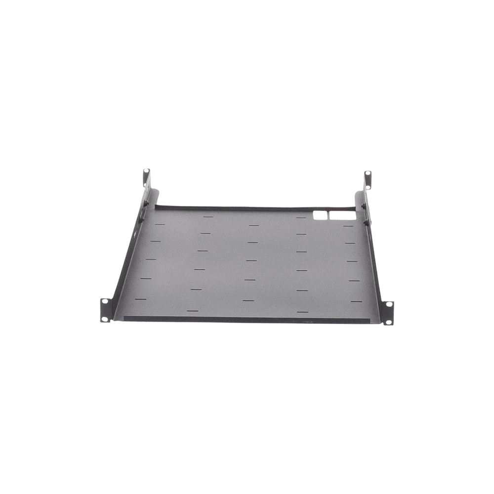 Charola Ajustable para Rack de 19" de 4 postes de 1 Unidad de Espacio. Profundidad de 633 a 816 mm
