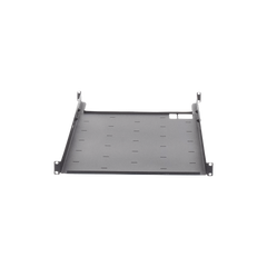 Charola Ajustable para Rack de 19" de 4 postes de 1 Unidad de Espacio. Profundidad de 633 a 816 mm