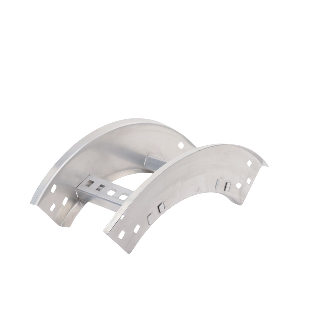 Curva Vertical Exterior de Aluminio de 90° Perfil Z / Peralte 3 1/4" / Ancho 6" / Radio 8" / Incluye Tornillería