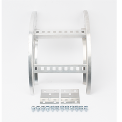 Curva Vertical Exterior de Aluminio de 90° Perfil Z / Peralte 3 1/4" / Ancho 9" / Radio 8" / Incluye Tornillería (CHVE90EZ314R8X9AK)