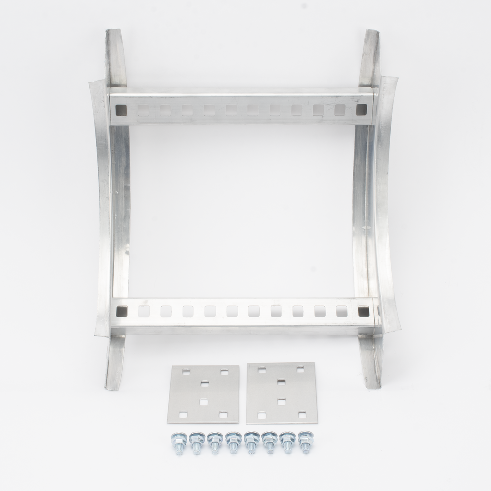 Curva Vertical Interior de Aluminio de 90° Perfil Z / Peralte 3 1/4" / Ancho 12" / Radio 8" / Incluye Tornillería (CHVI90EZ314R8X12AK)