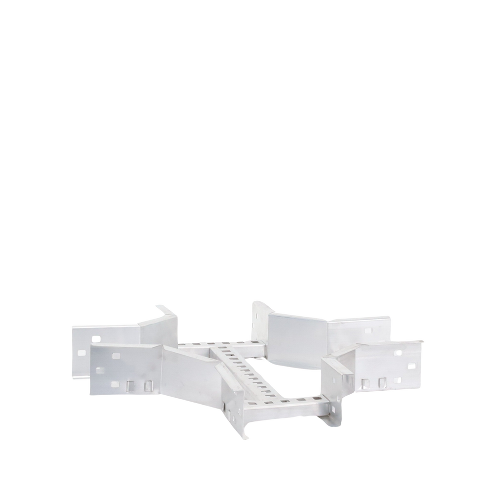 Derivación "X" Horizontal de Aluminio Perfil Z / Peralte 3 1/4" / Ancho 6"/ Radio 8" / Incluye Tornillería (CHXHEZ314R8X6AK)