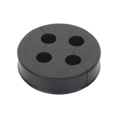 Inserto de Caucho de 4" Con Cuatro Orificios para Cable de 3/8 in