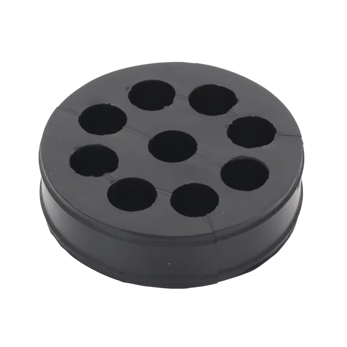 Inserto de Caucho de 4" Con Nueve Orificios para Cable de 1/2 in