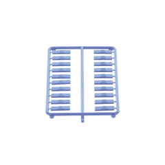 Paquete de 100 Iconos de Datos de Instalación a Presión, Para Jacks Mini-Com de Panduit, De Plástico, Color Azul
