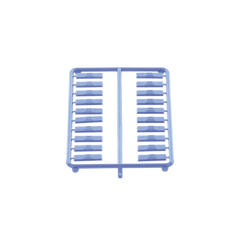 Paquete de 100 Iconos de Datos de Instalación a Presión, Para Jacks Mini-Com de Panduit, De Plástico, Color Azul