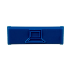 Paquete de 100 Iconos de Datos de Instalación a Presión, Para Jacks Mini-Com de Panduit, De Plástico, Color Azul
