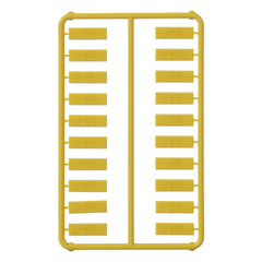 Paquete de 100 Iconos de Datos de Instalación a Presión, Para Jacks Mini-Com de Panduit, De Plástico, Color Amarillo