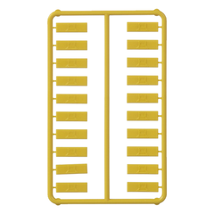 Paquete de 100 Iconos de Datos de Instalación a Presión, Para Jacks Mini-Com de Panduit, De Plástico, Color Amarillo