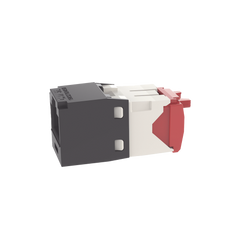 Conector Jack RJ45 Estilo TG, Mini-Com, Categoría 5e, de 8 Posiciones y 8 Cables, Color Negro
