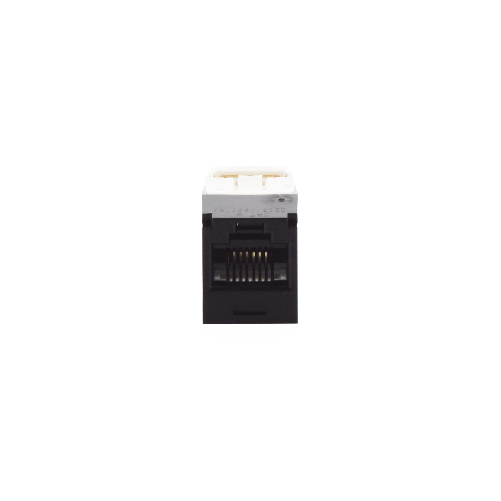 Conector Jack RJ45 Estilo TG, Mini-Com, Categoría 6, de 8 Posiciones y 8 Cables, Color Negro