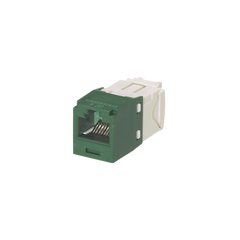 Conector Jack RJ45 Estilo TG, Mini-Com, Categoría 6, de 8 Posiciones y 8 Cables, Color Verde
