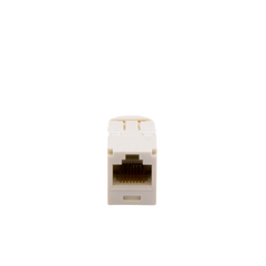 Conector Jack RJ45 Estilo TG, Mini-Com, Categoría 6, de 8 Posiciones y 8 Cables, Color Blanco Mate