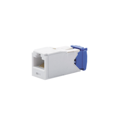 Conector Jack RJ45 Estilo TG, Mini-Com, Categoría 6A, de 8 Posiciones y 8 Cables, Color Blanco