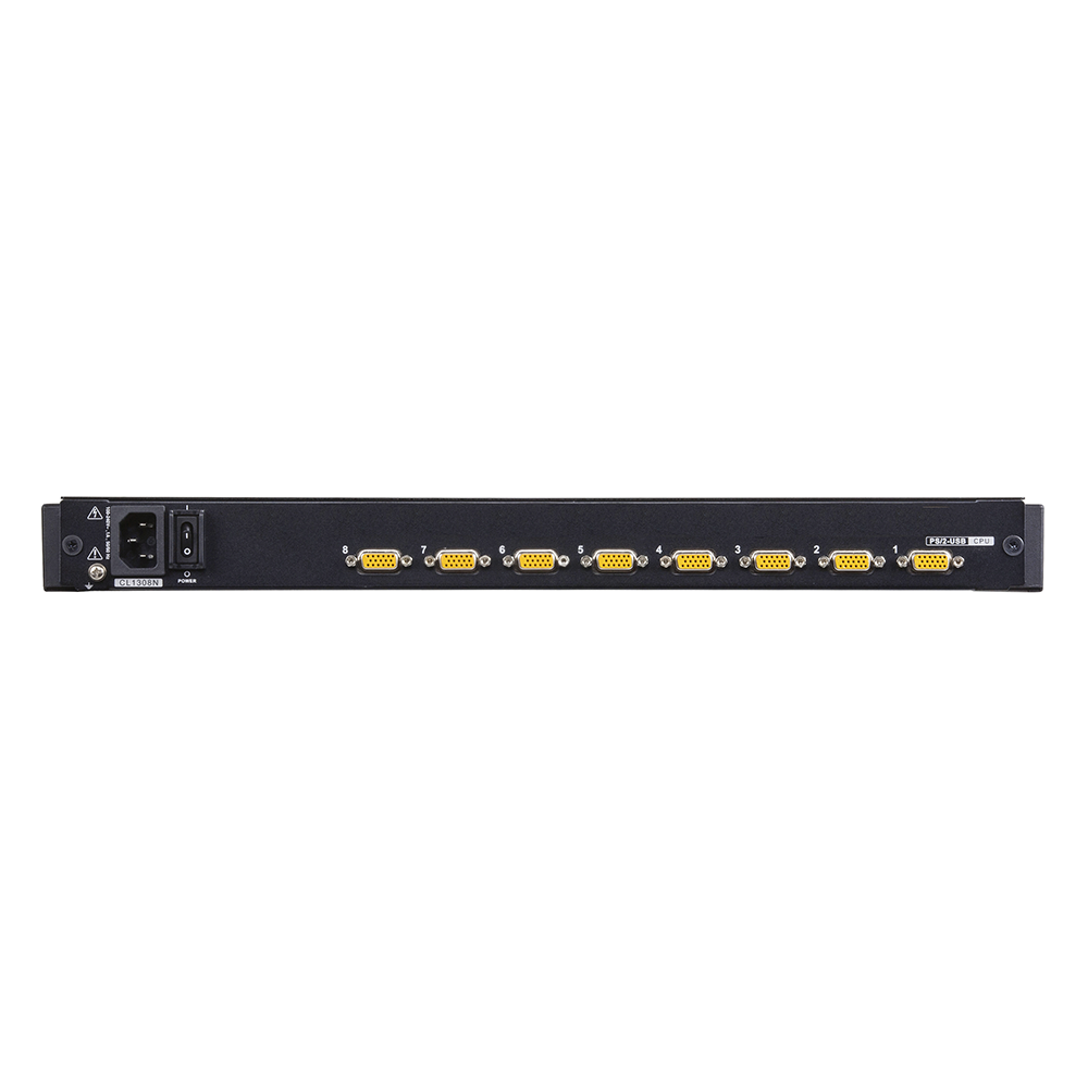 Conmutador KVM | LCD de riel único | VGA PS/2 | USB de 8 puertos