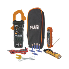 Kit de Prueba Eléctrica HVAC para Aire Acondicionado, Calefacción, Minisplits, etc. Medición de Voltaje CA/CC, Resistencia, Frecuencia, Capacitancia, Diodos, Temperatura, Ciclo, Micro Amperios CC.