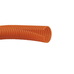 Tubo Corrugado Abierto para Protección de Cables, 1in (25.4 mm) de Diámetro, 30.5 m de Largo, Color Naranja