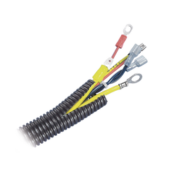 Tubo Corrugado Abierto para Protección de Cables, .25in (6.4 mm) de Diámetro, 30.5 m de Largo, Color Negro