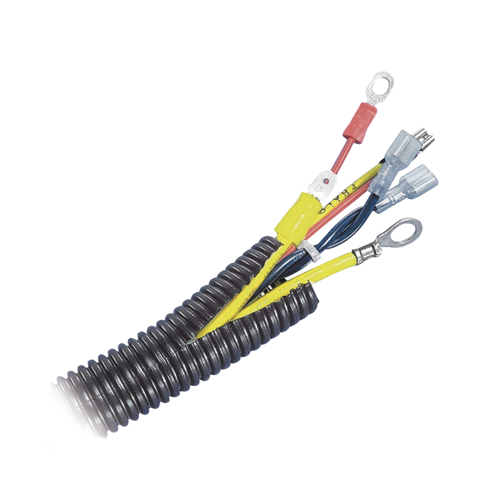 Tubo Corrugado Abierto para Protección de Cables, .38in (9.7 mm) de Diámetro, 30.5 m de Largo, Color Negro