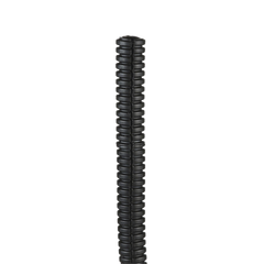 Tubo Corrugado Abierto para Protección de Cables, .38in (9.7 mm) de Diámetro, 30.5 m de Largo, Color Negro
