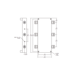 Combinador hibrido 3x3 694-2700MHz 150W -161dBc tipo N IP64