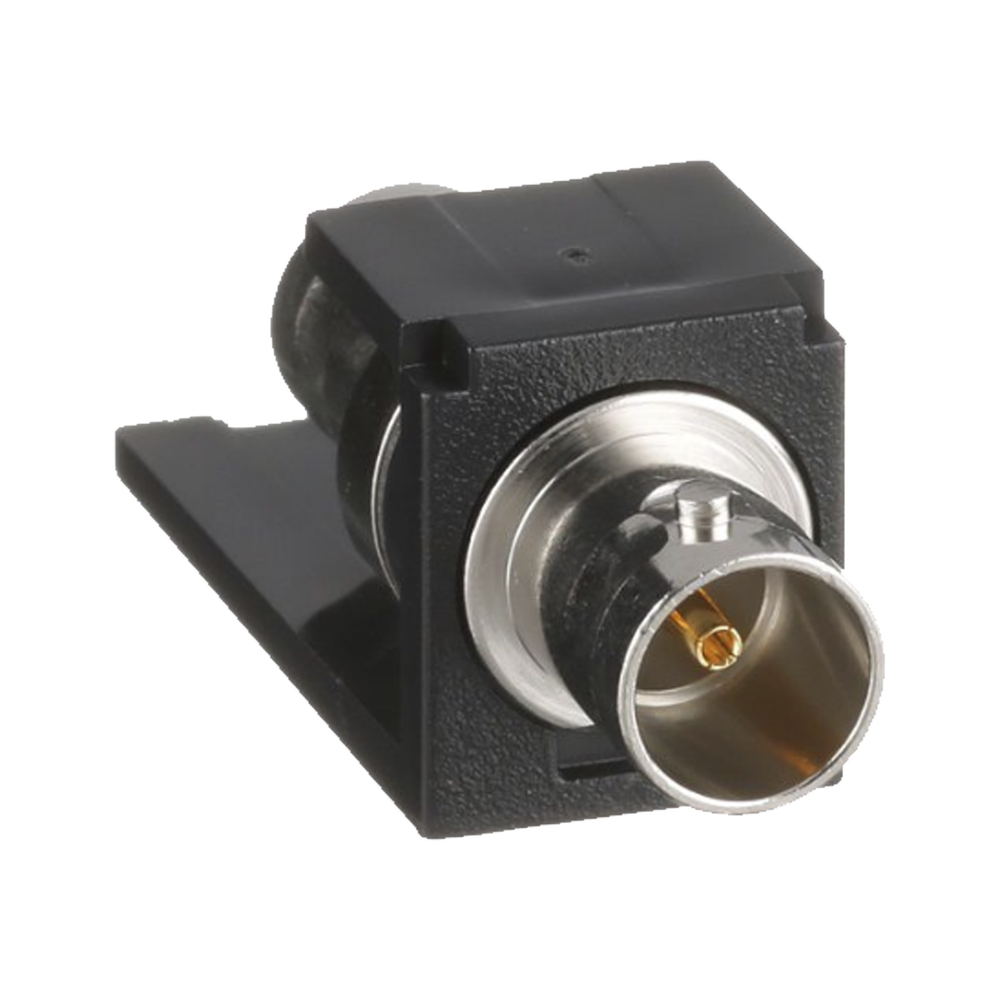 Módulo Acoplador Coaxial Tipo BNC, Mini-Com, de 75 Ohms, Color Negro