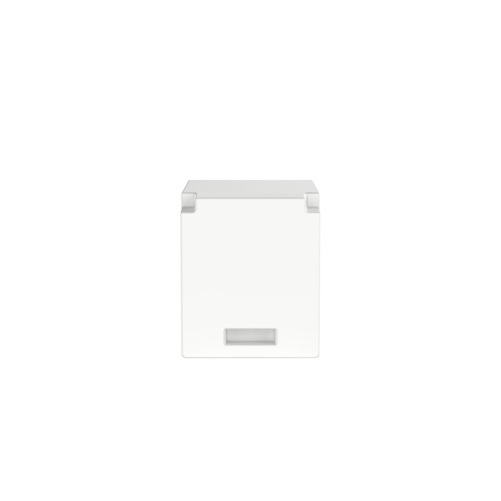 Módulo de Tapa Ciega (Inserto Ciego), Mini-Com, Color Blanco, 1 Pieza