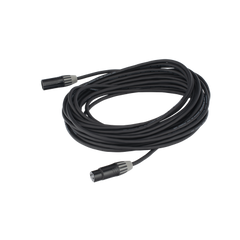 Cable XLR | 3 polos | Conector Hembra-Macho | Serie M | Carcasa Negra | Contactos Dorados | Ideal para Microfonía | Longitud 10m