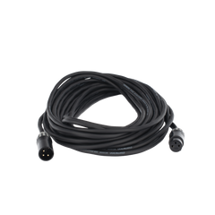 Cable XLR | 3 polos | Conector Hembra-Macho | Serie M | Carcasa Negra | Contactos Dorados | Ideal para Microfonía | Longitud 10m