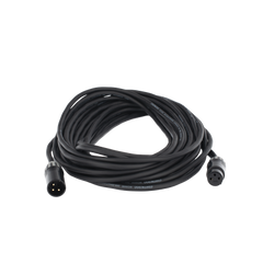 Cable XLR | 3 polos | Conector Hembra-Macho | Serie M | Carcasa Negra | Contactos Dorados | Ideal para Microfonía | Longitud 10m