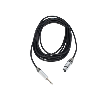 Cable de Audio | XLR 3 Polos Hembra a Plug 1/4 in mono | Conector Seetronic Serie M SCMF3 - MP2X | Longitud 3m