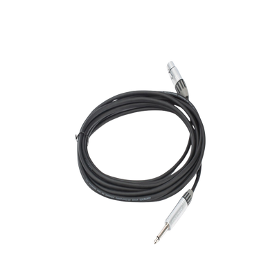 Cable de Audio | XLR 3 Polos Hembra a Plug 1/4 in mono | Conector Seetronic Serie M SCMF3 - MP2X | Longitud 5m