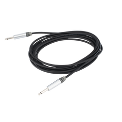 Cable de Audio | Plug 1/4 in a Plug 1/4 in Stereo | Carcasa Cromada | Conectores Seetronic | Longitud 5m